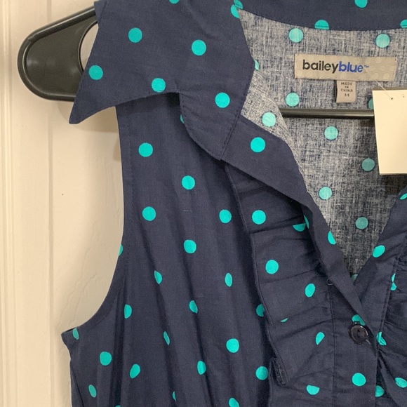 Blue polka dot dress - Picture 6 of 6